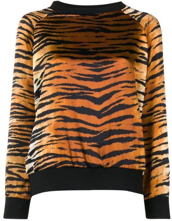 tiger printed sweatshirt