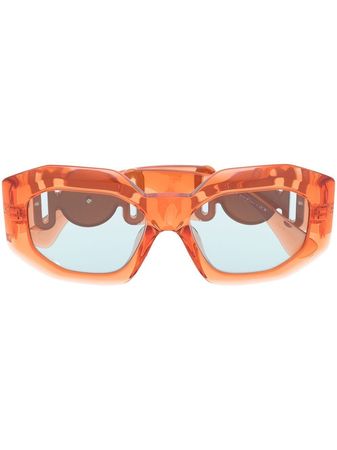Versace Eyewear oversize-frame Sunglasses - Farfetch