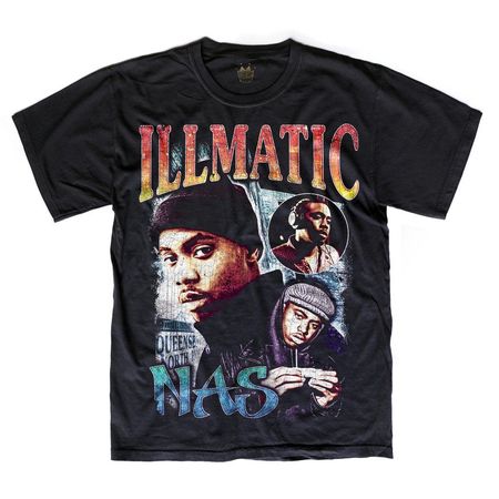 Nas Vintage Illmatic T-Shirt Black – Vintage Rap Wear