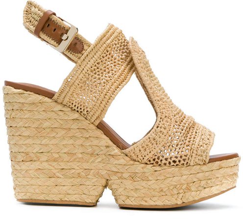 Clergerie woven wedge sandals