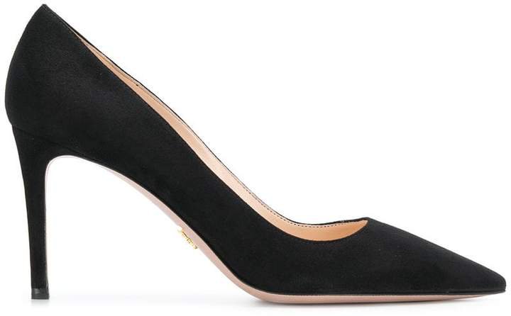 suede pointed pumps