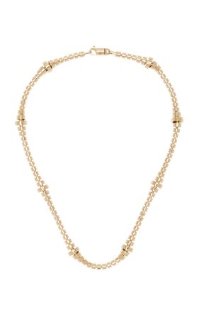 18k Yellow Gold Hourglass Collar Necklace By Sidney Garber | Moda Operandi