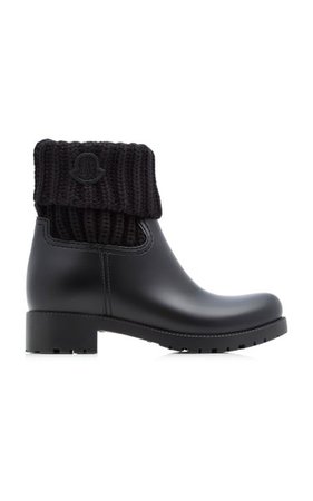 Ribbed Rubber Ankle Boots By Moncler | Moda Operandi