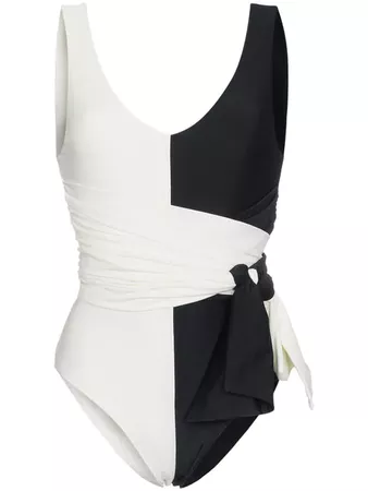 Paper London Kuta BI Colour Waist Tie Swimsuit $230 - Buy Online - Mobile Friendly, Fast Delivery, Price