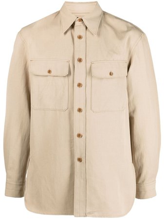 Lemaire flap-pocket long-sleeved Shirt - Farfetch