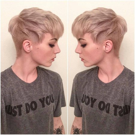 side shaved pixie