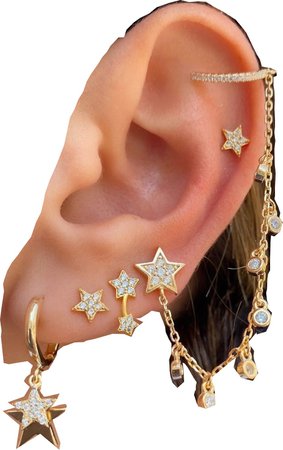 Star Ear Piercings