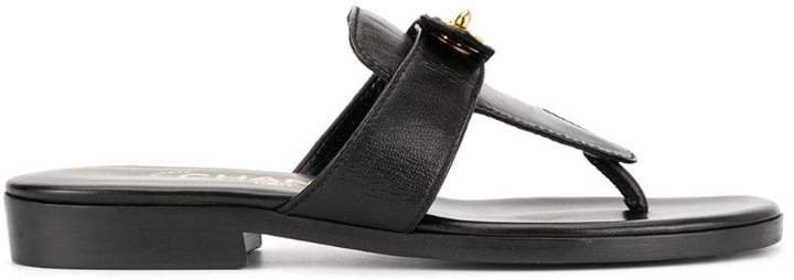 Pre-Owned CC logos Turn-lock motif sandals