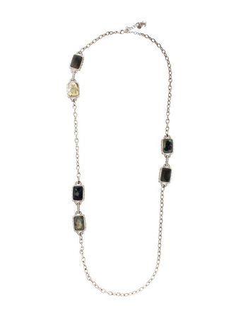 Chanel Crystal & Resin Bead Station Necklace - Necklaces - CHA323762 | The RealReal
