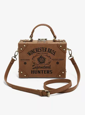 Supernatural Hunters Brown Suitcase Bag