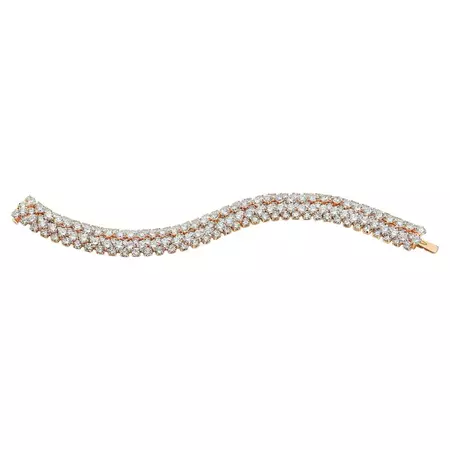 Van Cleef and Arpels A Cheval Diamond 18K Yellow Gold Bracelet For Sale at 1stDibs | van cleef and arpels box, van cleef diamond bracelet