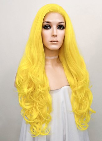 Bright Yellow Wig LF089