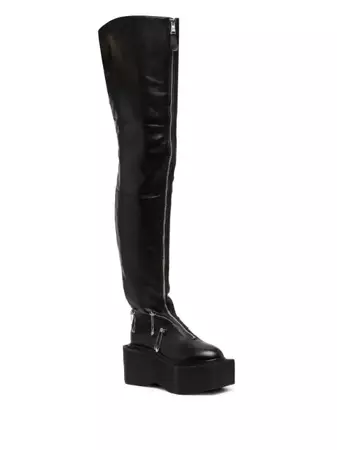 Natasha Zinko Box 85mm thigh-high Boots - Farfetch