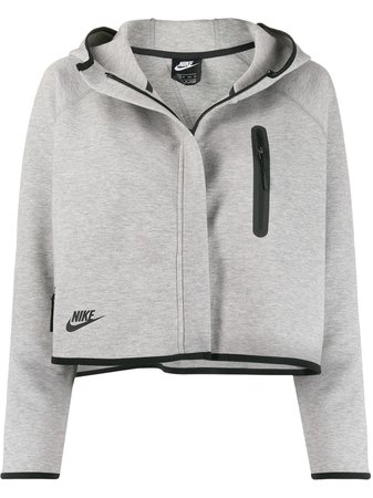 Nike Tech Fleece Cropped Hooded Jacket | Farfetch.com