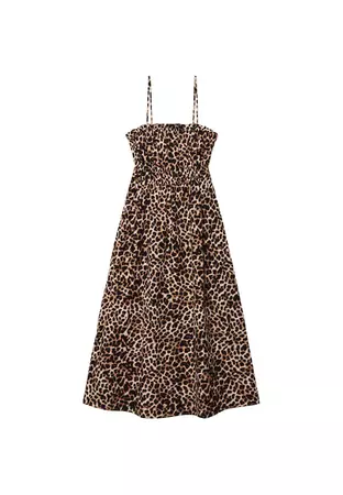 Leopard print maxi dress - Women's Dresses | Stradivarius United States