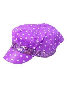 Justice Purple Polka Dot Hat (23) Pinterest