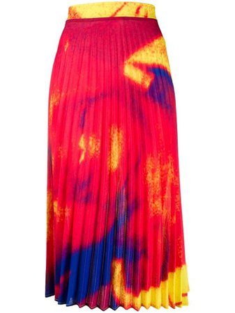 Thebe Magugu pleated midi skirt with Express Delivery - Farfetch