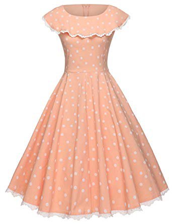 GownTown Vintage Polka Dot Retro Cocktail Prom Dresses 50's 60's Rockabilly Dresses at Amazon Women's Clothing store