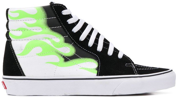 Graphic-Print High-Top Trainers