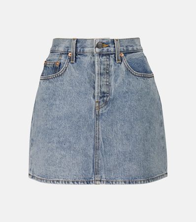 Mini Denim Skirt in Blue - Wardrobe NYC | Mytheresa