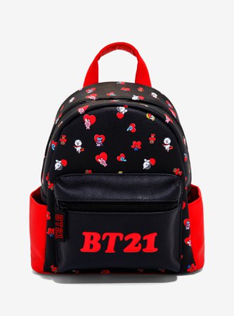 BT21 Character Hearts Mini Backpack