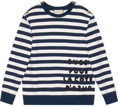 Cotton sweatshirt with patch