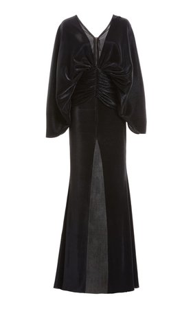 Ruched Maxi Dress by Kalmanovich | Moda Operandi