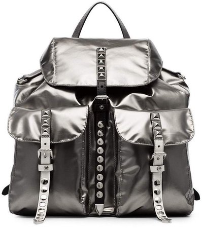 studded-strap backpack