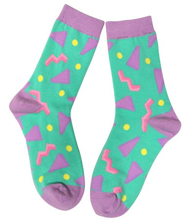 Circa 1990's, Anydaze Women's Crew Socks, Soft Combed Cotton and smooth toe at Amazon Women’s Clothing store: