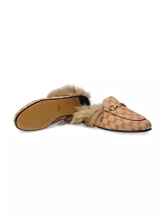 Gucci Princetown GG canvas slippers £620 - Shop SS19 Online - Fast Delivery, Free Returns