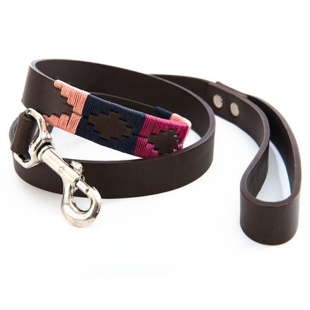 Polo Dog Lead - berry/navy/pink - dog leads - Dog Collars & Leads - Pioneros