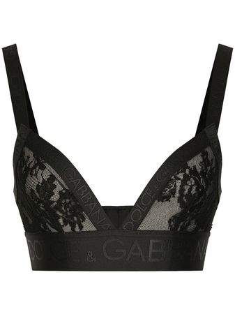 Dolce & Gabbana Lace Triangle Bra - Farfetch