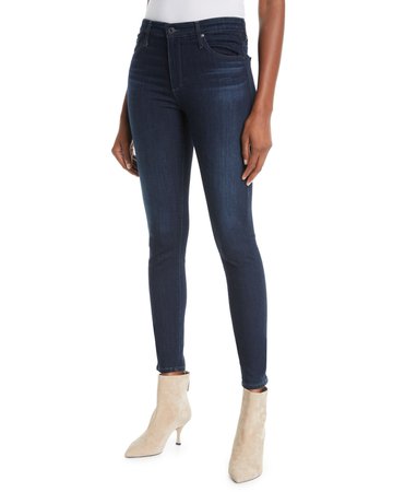 AG Adriano Goldschmied The Farrah High-Rise Skinny Jeans, Brooks | Neiman Marcus