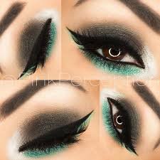 preppy dark green makeup - Google Search