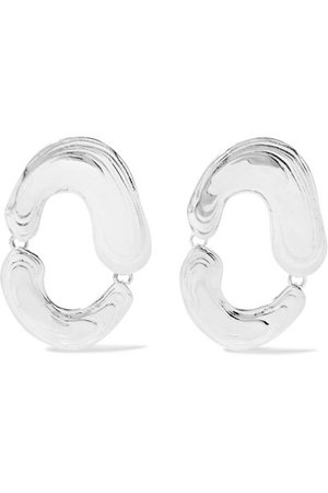 Leigh Miller | Swish silver earrings | NET-A-PORTER.COM