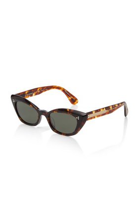 Bianka Cat-Eye Tortoiseshell Sunglasses By Oliver Peoples | Moda Operandi