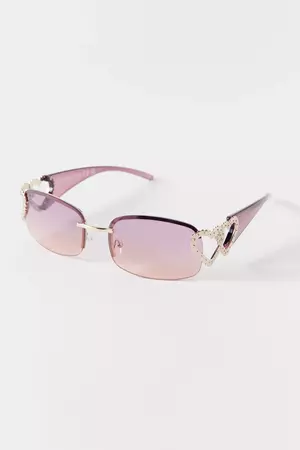 Cupid Rimless Shield Sunglasses | Urban Outfitters
