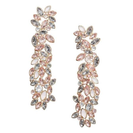 pink grey earrings