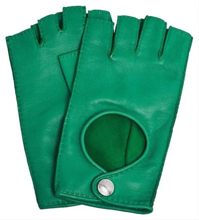 Fingerless Green Gloves 1