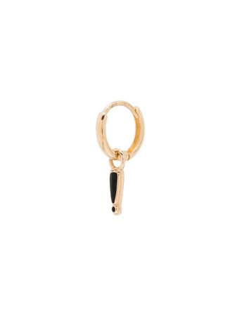 Alison Lou 14kt Yellow Gold Exclamation Huggie Earring - Farfetch