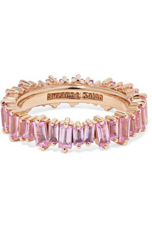 Suzanne Kalan | 18-karat rose gold sapphire ring | NET-A-PORTER.COM