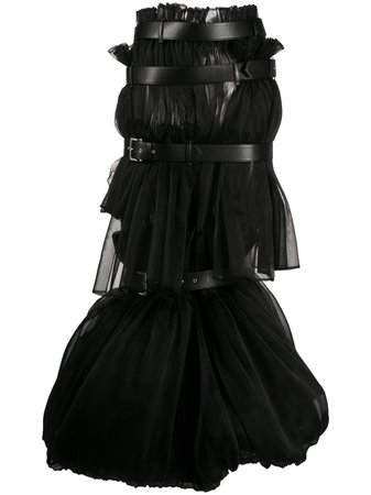 Comme Des Garçons Noir Kei Ninomiya Caged multi-belt Long Skirt - Farfetch