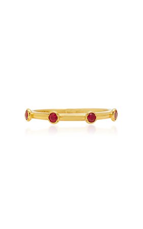 Octavia Elizabeth 18K Gold Ruby Ring