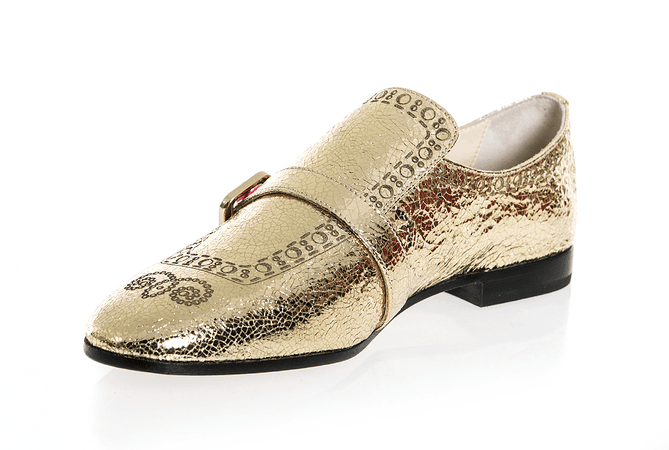 6519 Fabi Shoes / Gold | Italian Designer Shoes | Rina's Store
