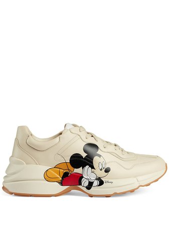 Gucci X Disney Rhyton Mickey Mouse-Print Sneakers
