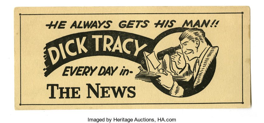 Dick Tracy Promotional Products, Group of 7. Here's a treat for | Lot #16969 | Heritage Auctions