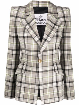 Vivienne Westwood Checked Wool Blazer - Farfetch