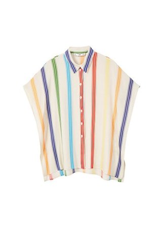 MANGO Multicolor striped shirt