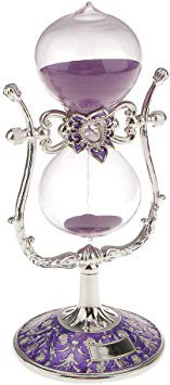 DOVANT Sandglass Hourglass 15 15 Min Timer Clock Home Office Desk Decor Sand Timer Special Clock Lid Reminder Christmas Birthday Gifts (Purple): Amazon.ca: Home & Kitchen