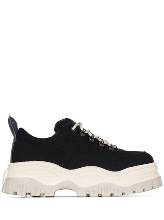 Eytys Angel Leather-Trimmed Canvas Sneakers Ss20 | Farfetch.com